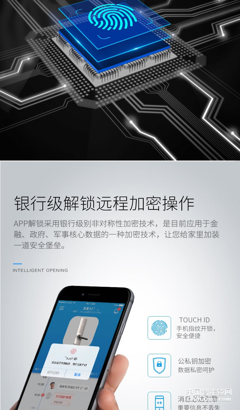 YGS杨格指纹锁 密码锁智能锁 指纹家用防盗门锁智能门锁 T7-D