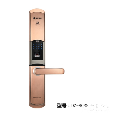 樱花指纹锁 密码锁 刷卡锁 滑盖 不锈钢面板