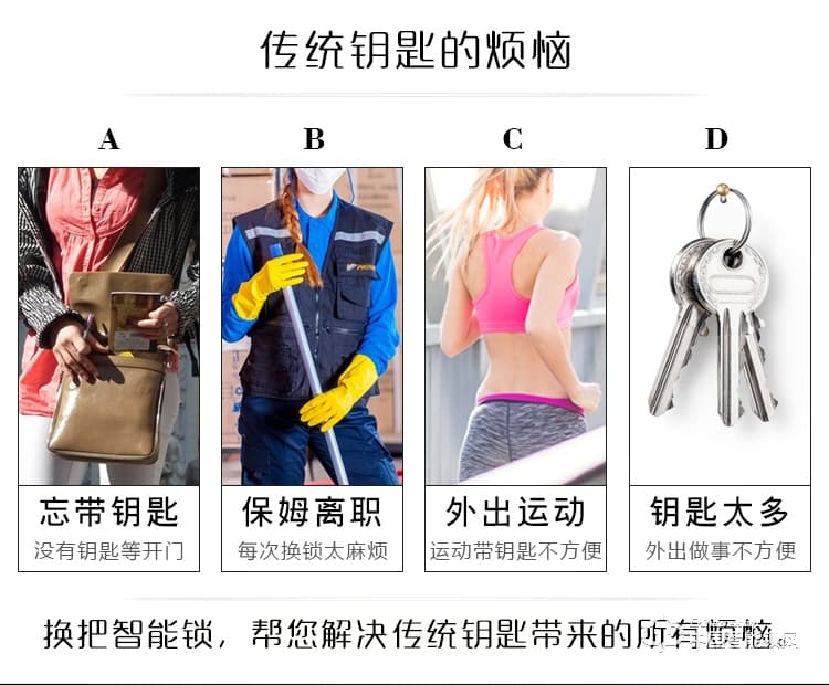 伊派尔指纹锁 人脸识别掌静脉指纹锁家用防盗门锁密码锁