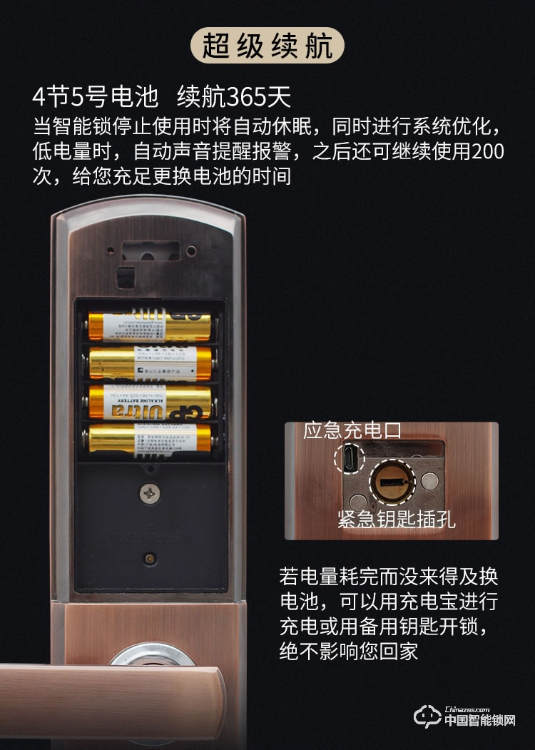 迪克曼智能锁 防盗锁新款指纹锁家用防盗门智能锁滑盖锁刷卡锁A12