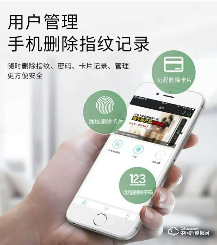 智得利智能锁 智能指纹锁密码锁刷卡锁A-615