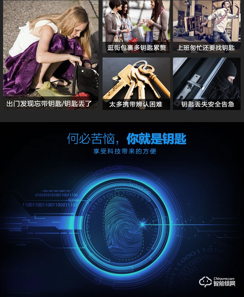 天图智能锁 刷卡锁别墅防盗锁