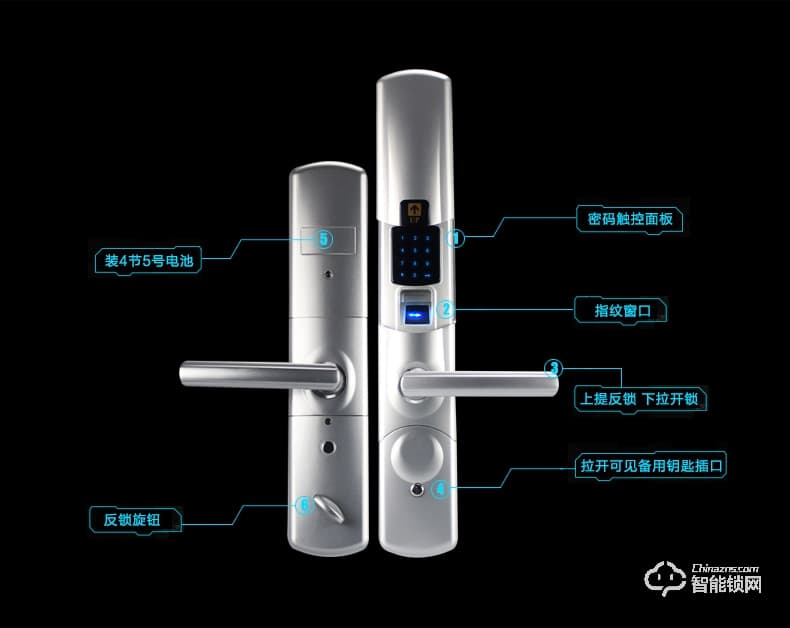 天图智能锁 刷卡锁别墅防盗锁