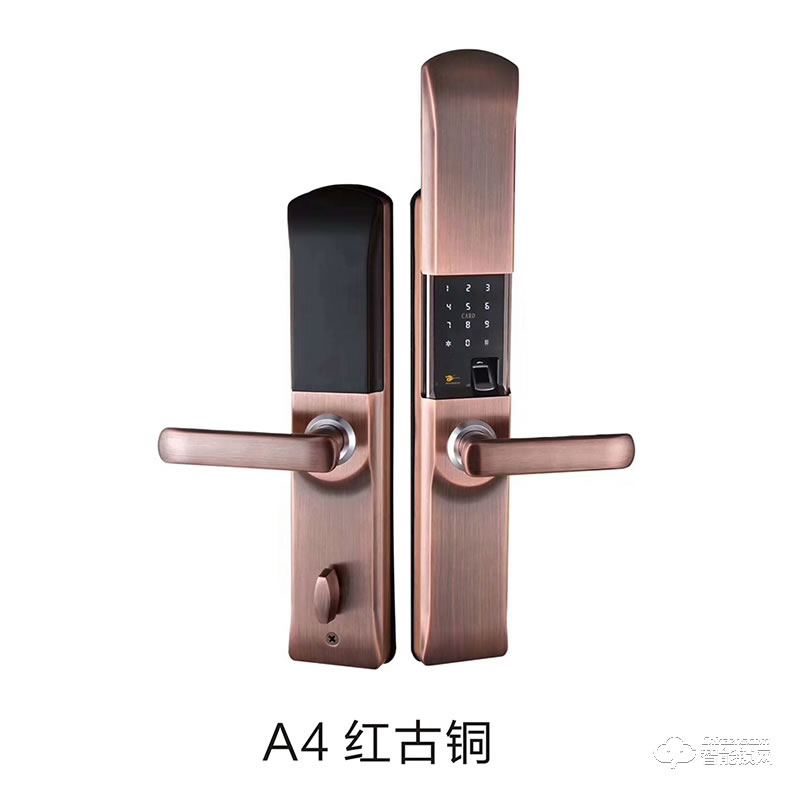 黄金龙智能锁 A4滑盖指纹密码智能锁