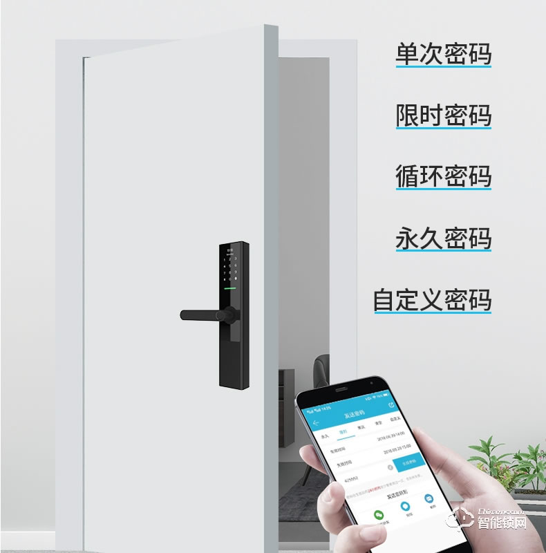云讯智能锁 M1H家用防盗门智能锁电子密码锁