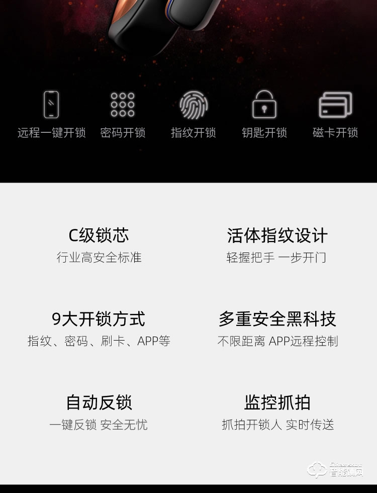致能家智能锁 pro全自动人脸识别抓拍智能锁