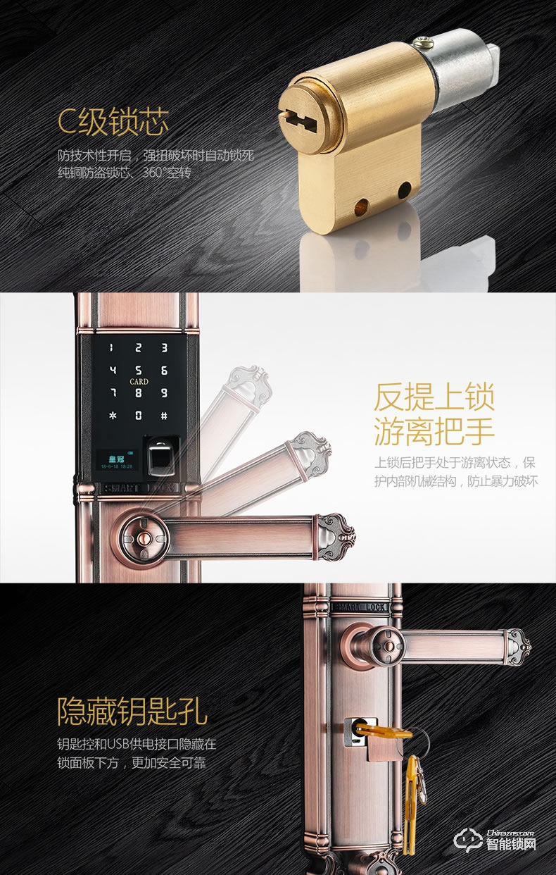 索菲亚智能锁 S9别墅防盗门家用智能锁