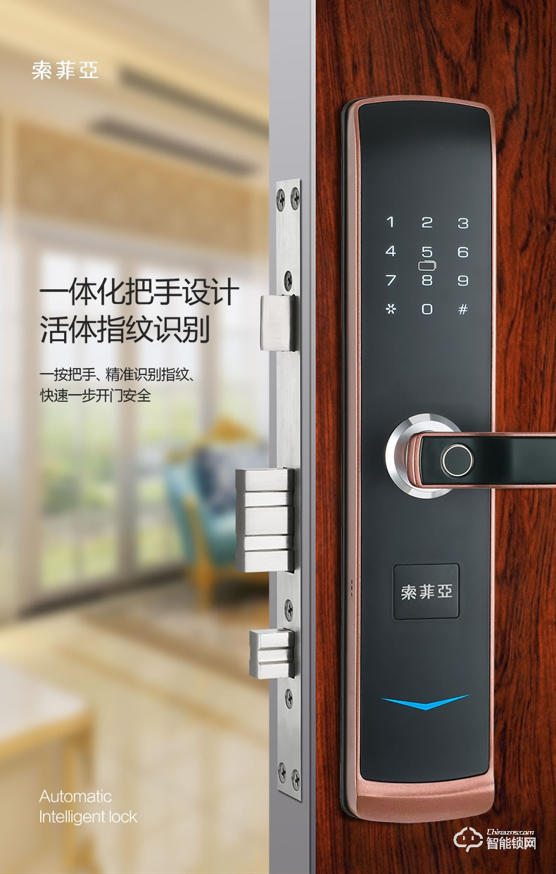 索菲亚智能锁 S20防盗门锁家用电子锁