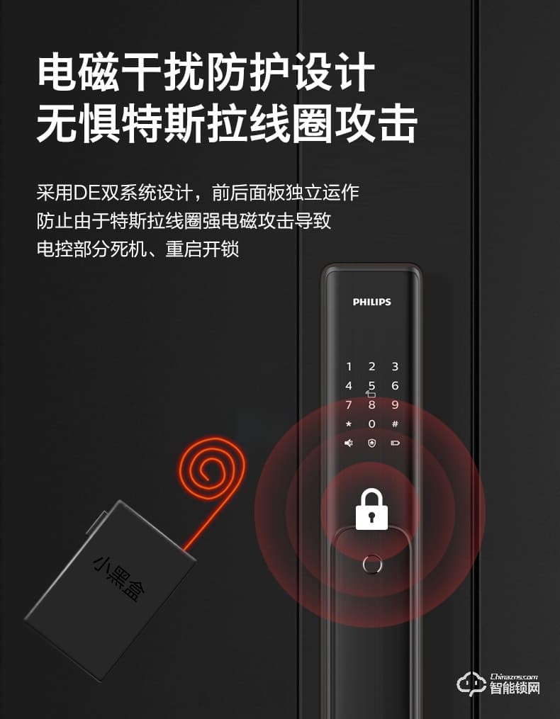 飞利浦智能锁 DDL701E推拉式全自动电子密码锁