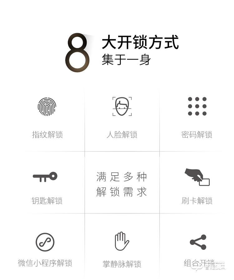 皇家金盾智能锁 R50(凯旋一号)人脸识别家用智能门电子锁