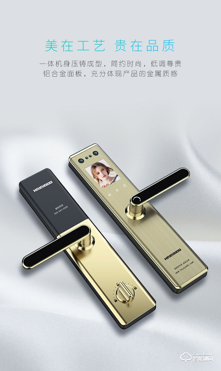 皇家金盾智能锁 R50(凯旋一号)人脸识别家用智能门电子锁