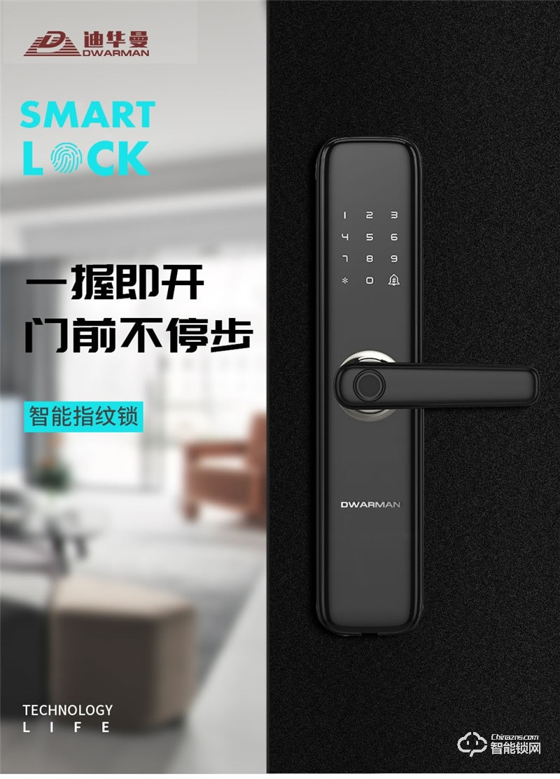 迪华曼智能锁 家用电子防盗门锁
