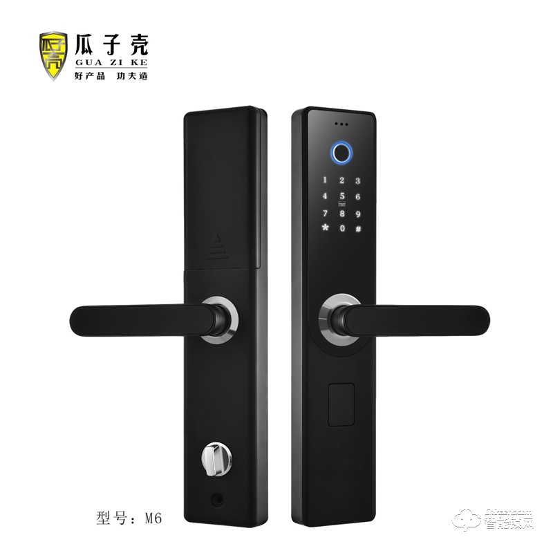 瓜子壳智能锁 M6防盗门指纹识别电子门锁