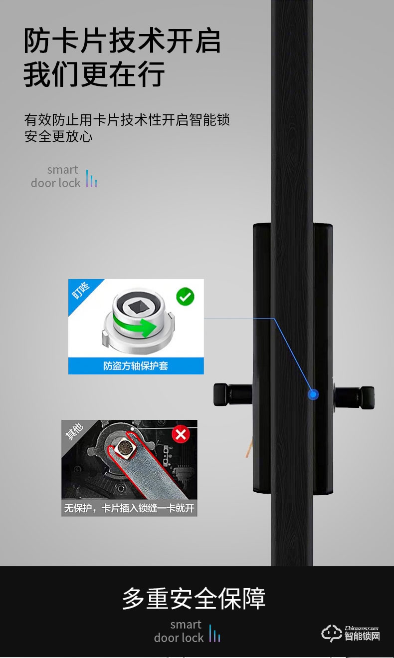 省馨智能锁 T1家用防盗门指纹锁密码锁