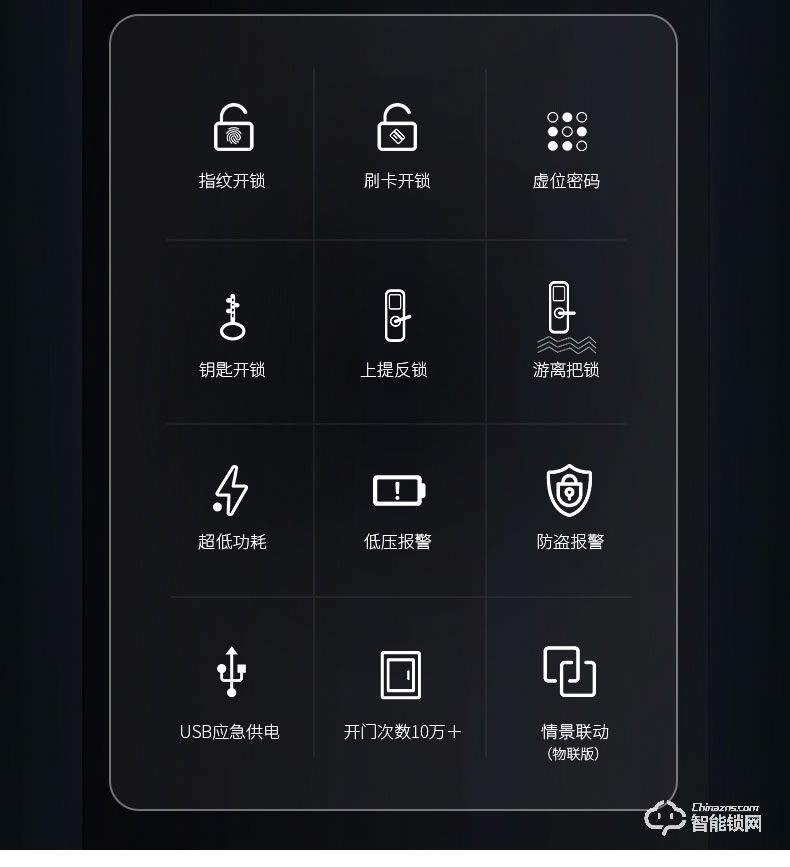 立林智能锁 L08防盗门密码锁智能电子门锁