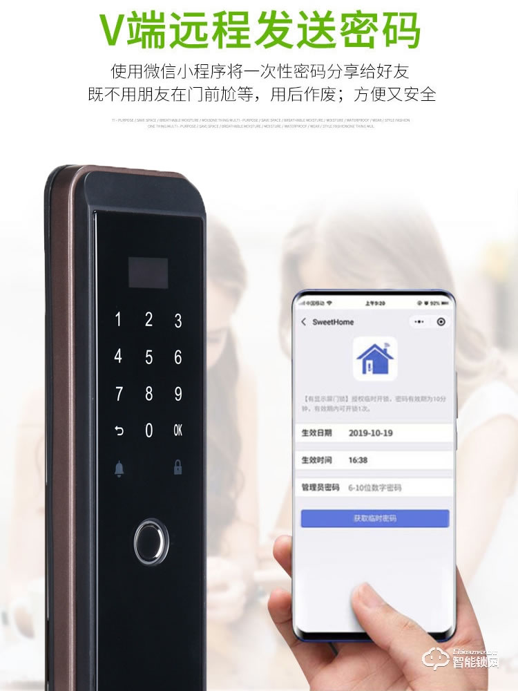 大鹅智能锁 全自动远程防盗门智能锁