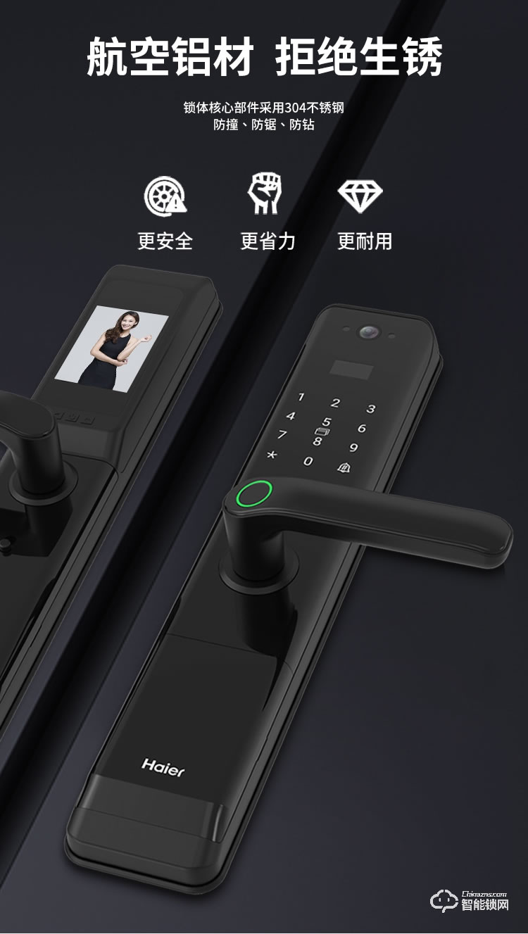 海尔28EV智能锁 警报C级锁芯