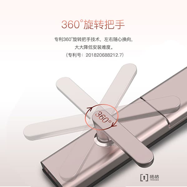 杨格指纹锁 家用防盗门指纹锁密码锁刷卡锁